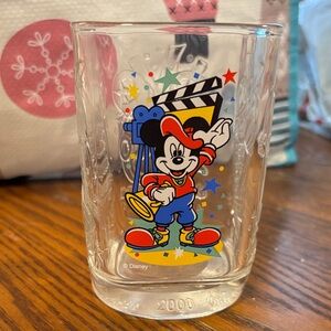 McDonald’s Year 2000 Disney Clear Glass with Embossed Design